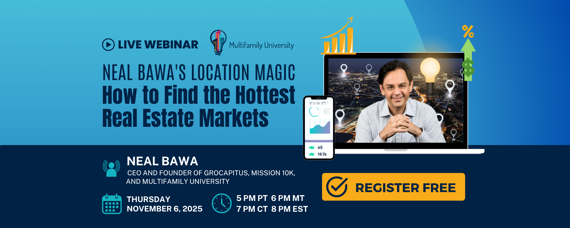 2000x800 Graphic Hero Image Neal Bawas Location Magic How to Find the Hottest Real Estate Markets 1